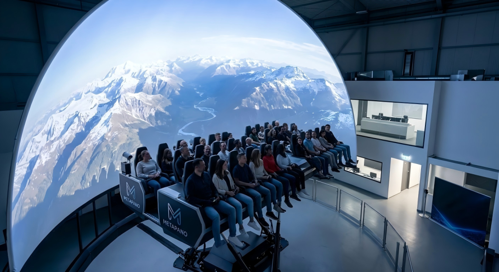 Premium flying theater platform manufactured by Metapano factory
